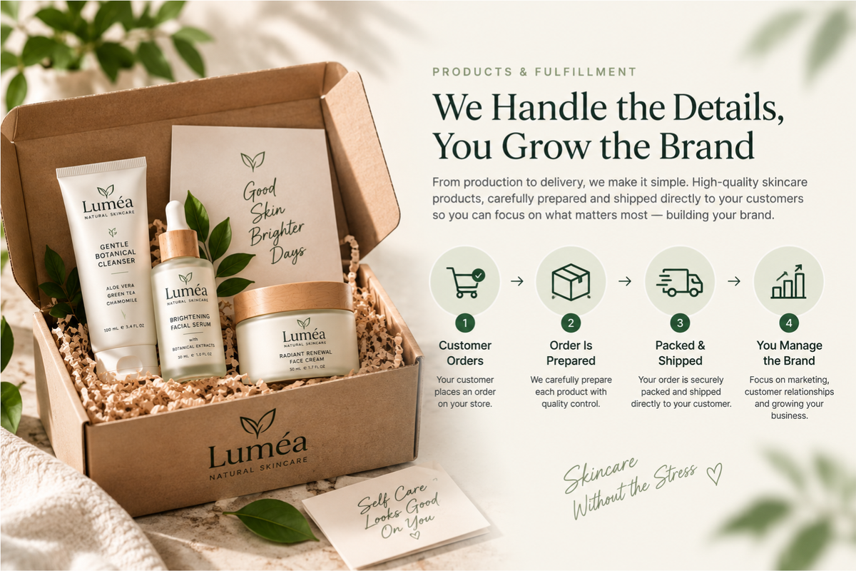 Sell Skincare Without Holding Inventory.