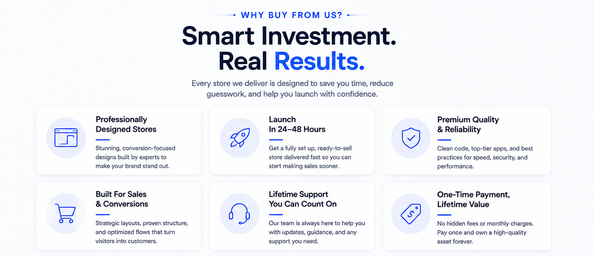 A promotional banner for 'Smart Investment. Real Results.